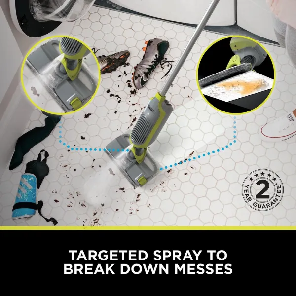 Shark VM200UK Shark VacMop Cordless 2-in-1 Vacuum Mop with Targeted Spray - 9 Min 30 Sec Run Time - Charcoal Grey_targeted spray