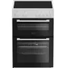 Zenith ZET605W 60cm Electric Cooker with Ceramic Hob - White