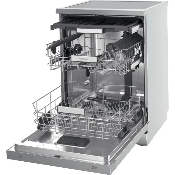 Hotpoint H7FHS51XUK Freestanding Full Size Dishwasher with Maxi Space_Open