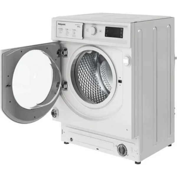 Hotpoint BIWDHG861485 8kg/6kg 1400 Spin Integrated Washer Dryer in White_Open