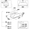 Hotpoint PCT64FLSS Integrated Cooker Extractor Fan_Dimensions