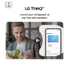 LG GSXE91EVAD 628L InstaView™ Side-By-Side American Style Fridge Freezer in Essence Black Steel_Lg thinq