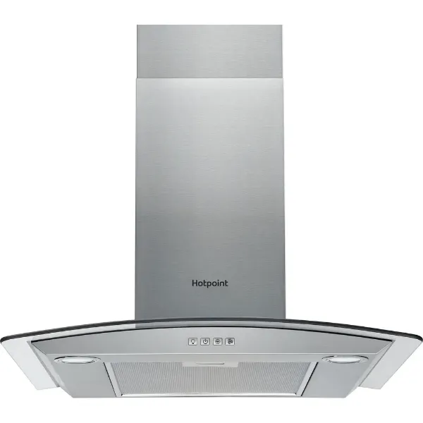 Hotpoint PHGC64 FLMX 60cm Chimney Cooker Hood in Stainless Steel 