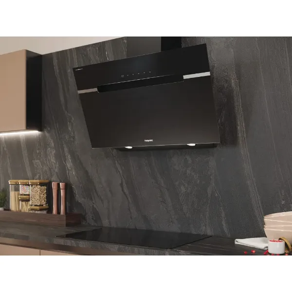 Hotpoint PHVS91FLTDPK 90cm Wall Mounted Chimney Cooker Hood