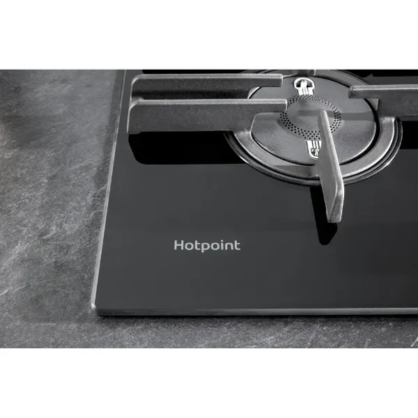 Hotpoint FTGHG751D/HBK 70cm Gas Hob with Front Control in Black