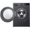 LG F4Y511GBLN1 11kg AI Direct Drive Washing Machine in Slate Grey_open door
