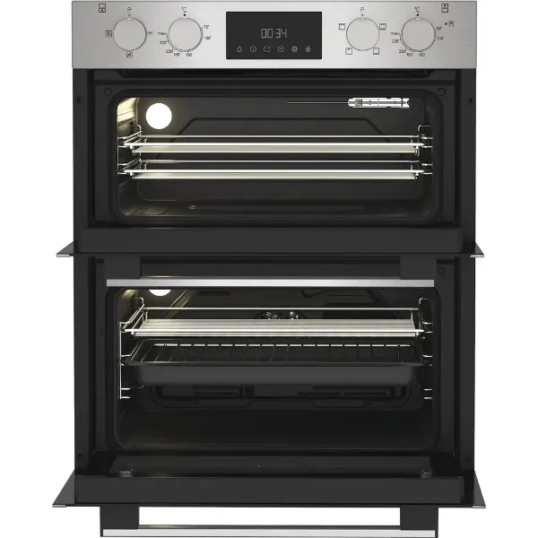 Hotpoint DUH10DIX 72cm Built Under Double Fan Oven with Enamel Liners
