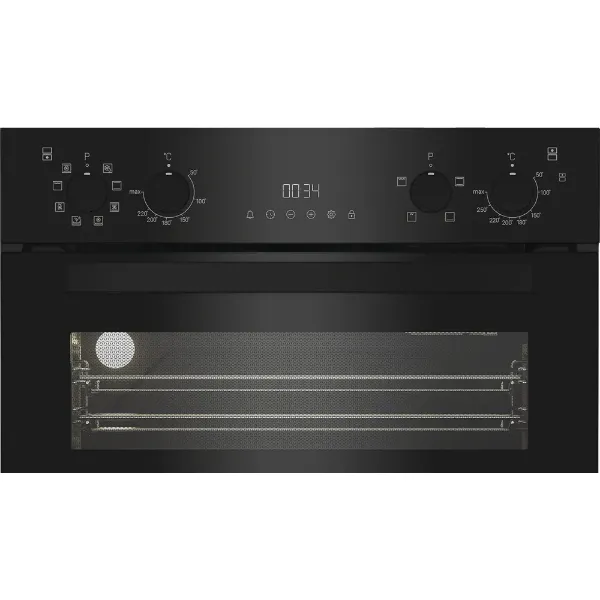 Hotpoint DIH82G1AB 89cm Built In Double Fan Oven with Air Fry and Telescopic Shelf