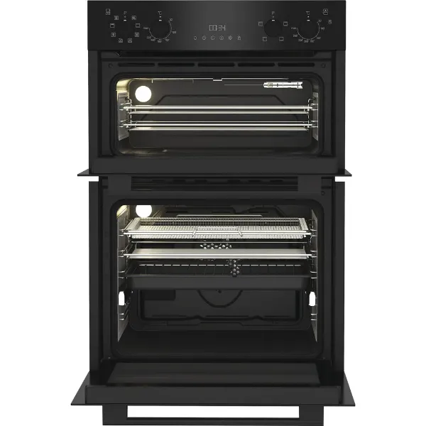 Hotpoint DIH82G1AB 89cm Built In Double Fan Oven with Air Fry and Telescopic Shelf