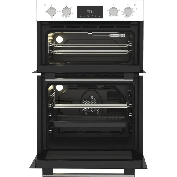 Hotpoint DIH10DW 89cm Built In Double Fan Oven with Enamel Liners