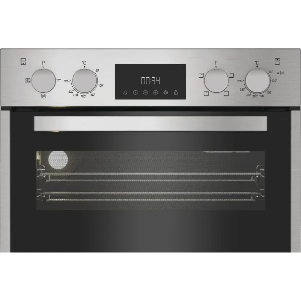 Hotpoint DIH10DIX 89cm Built In Double Fan Oven with Enamel Liners