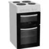Indesit ITE5EMW 50cm Electric Twin Cooker - White