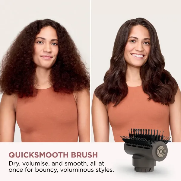 Shark HD542UK SpeedStyle Pro FLEX 4-in-1 High-Velocity Hair Dryer System - Mocha Silver_quicksmooth brush
