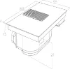 Elica NikolaTesla NT-LIBRA-EVO-BL 80cm Wide Venting Hob in Black_installation