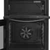 Indesit IDE6VDCS1 60cm Electric Double Cooker with Ceramic Hob in Silver