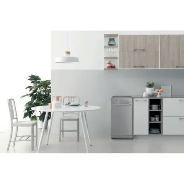 Indesit IN2FE10CS90SUK Slimline Dishwasher 10 Place Settings in Silver