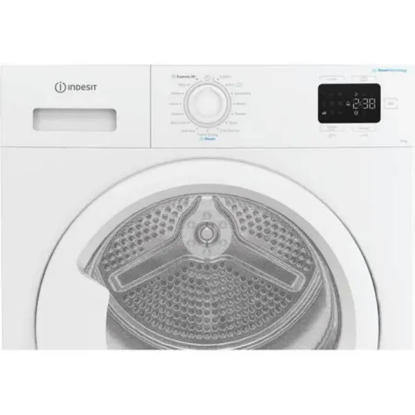Indesit CYD92DWWUK 9kg Heat Pump Tumble Dryer with Steam Technology in White