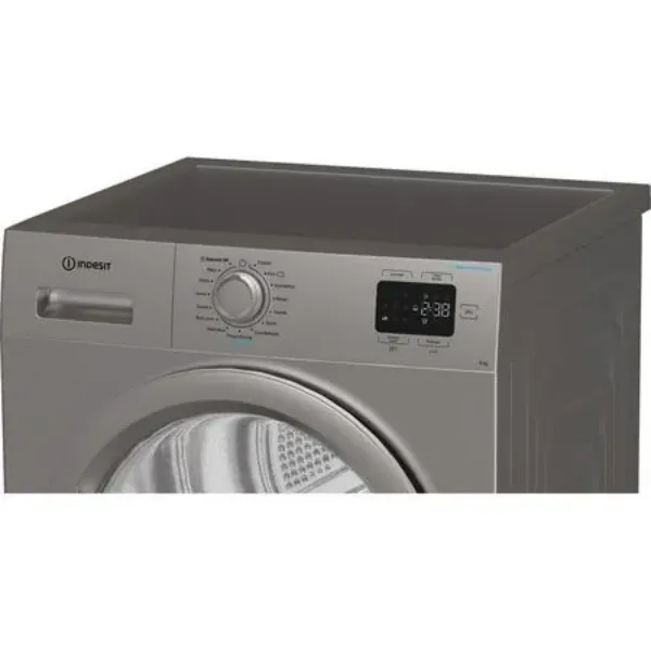 Indesit CYD92DSSUK 9kg Heat Pump Tumble Dryer with Steam Technology in Silver