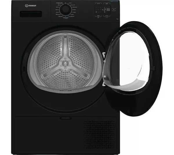 Indesit CYD92DBBUK 9kg Heat Pump Tumble Dryer in Black