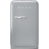 Smeg FAB5RSV6 40cm 50s Style Right Hand Hinged Free Standing Refrigerator In Silver