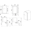 Smeg FAB5RSV6 40cm 50s Style Right Hand Hinged Free Standing Refrigerator In Silver
