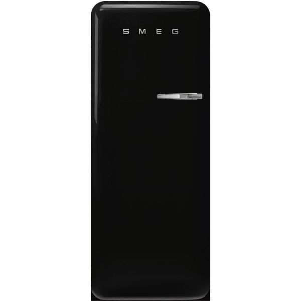 Smeg FAB28LBL6UK 60cm 50s Style Left Hand Hinged Free Standing Refrigerator In Black