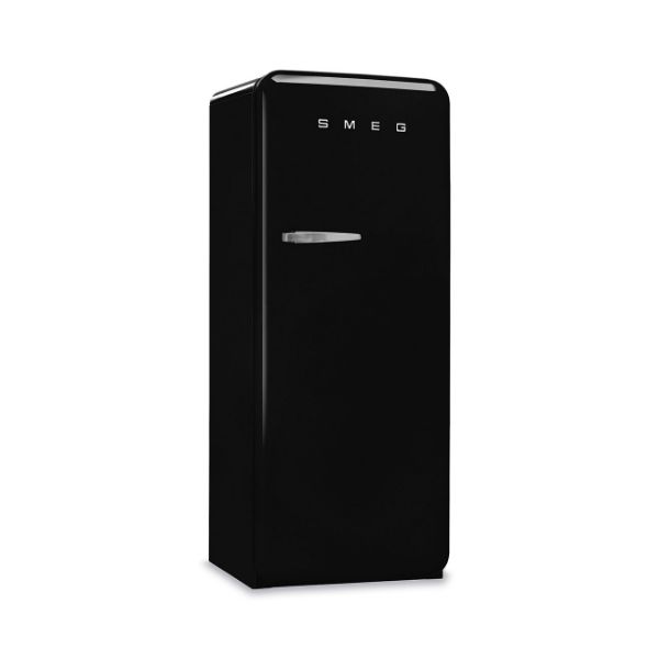 Smeg FAB28RBL6UK 60cm 50’s Style Right Hand Hinged Free Standing Refrigerator In Black