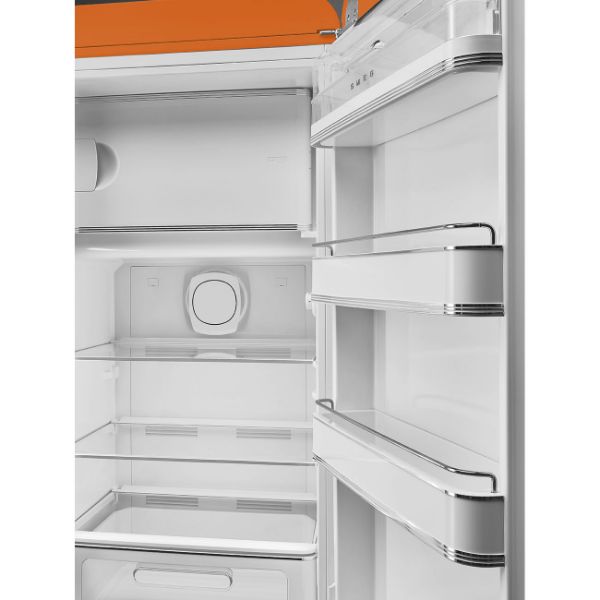 Smeg FAB28ROR6 60cm 50’s Style Right Hand Hinged Free Standing Refrigerator In Orange