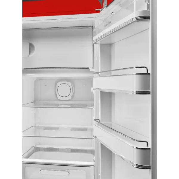 Smeg FAB28RRD6UK 60cm 50’s Style Right Hand Hinged Free Standing Refrigerator In Red