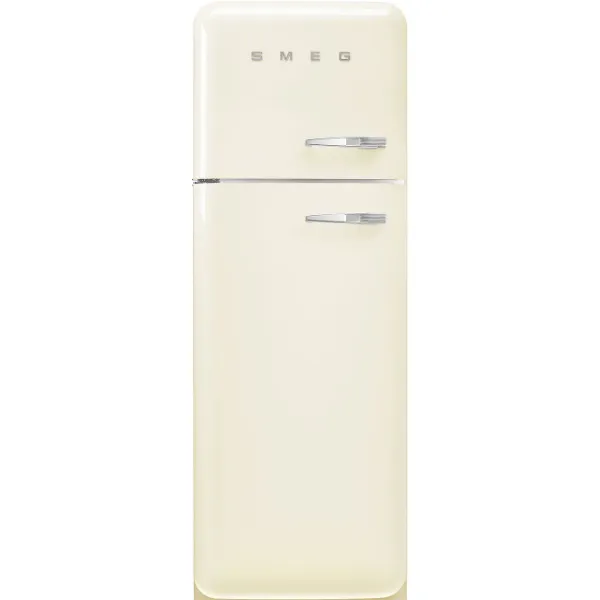 Smeg FAB30LCR6UK 60cm 50’s Style Fridge Freezer Left Hand Hinged In Cream