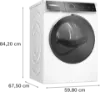 Bosch WRB247C9GB Series 8 9kg Heat Pump Tumble Dryer in White