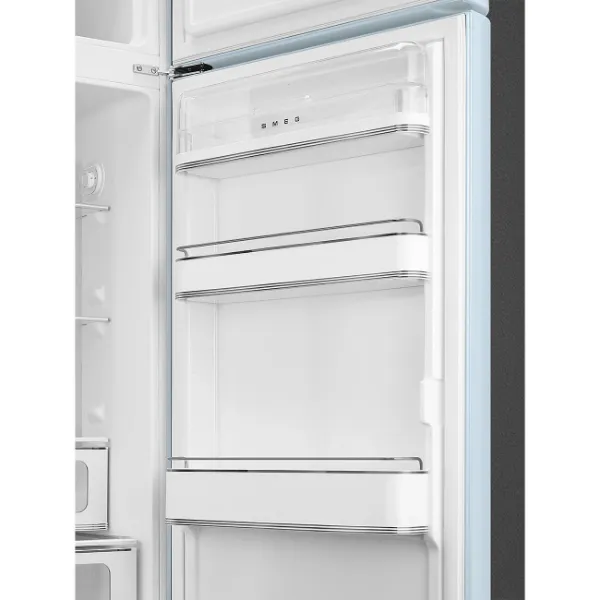 Smeg FAB30RPB6UK 60cm 50’s Style Fridge Freezer Right Hand Hinged In Pastel Blue