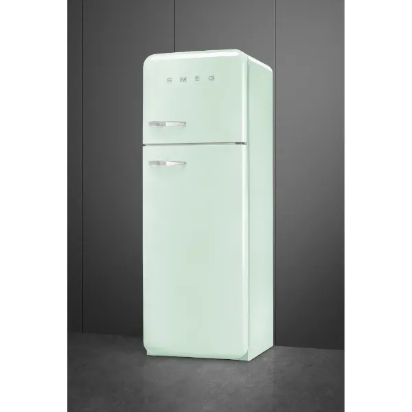 Smeg FAB30RPG6UK 60cm 50’s Style Fridge Freezer Right Hand Hinged In Pastel Green