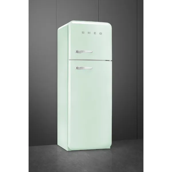 Smeg FAB30RPG6UK 60cm 50’s Style Fridge Freezer Right Hand Hinged In Pastel Green