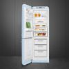 Smeg FAB32LPB6UK 60cm 50's Style Fridge Freezer Left Hand Hinge in Pastel Blue