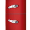 Smeg FAB32LRD6UK 60cm 50's Style Fridge Freezer Left Hand Hinge in Red