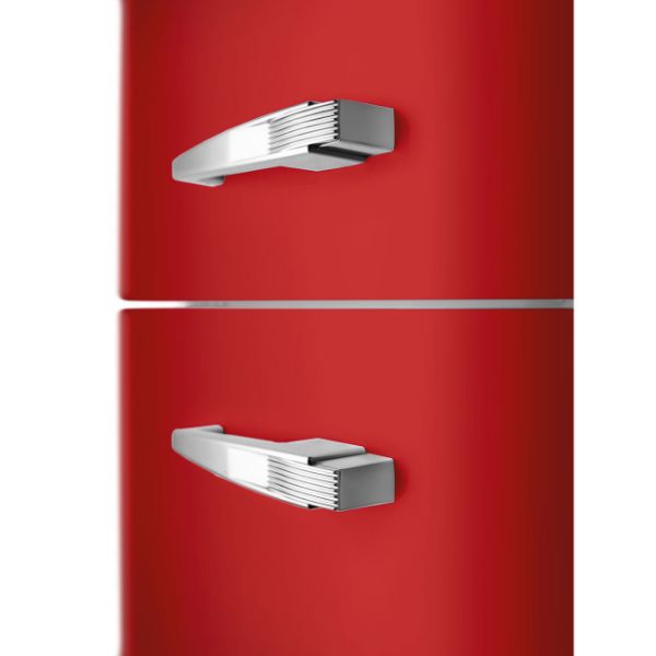 Smeg FAB32LRD6UK 60cm 50's Style Fridge Freezer Left Hand Hinge in Red