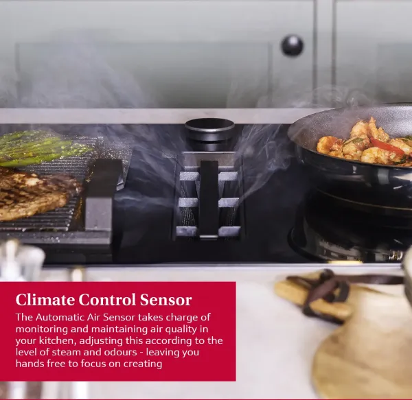Neff V68YYX4C0 Flex Design 80cm Induction hob with Integrated Ventilation System in Black