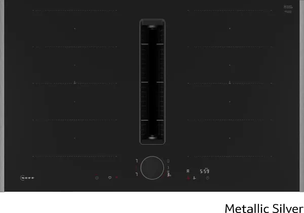 Neff V68YYX4C0 Flex Design 80cm Induction hob with Integrated Ventilation System in Black