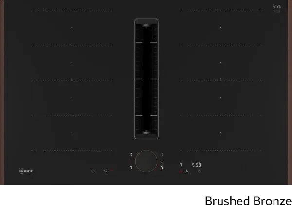 Neff V68YYX4C0 Flex Design 80cm Induction hob with Integrated Ventilation System in Black
