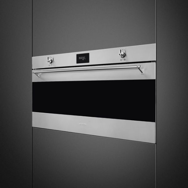 Smeg SFPR9301TX 90cm Single Pyrolytic Oven in Stainless Steel