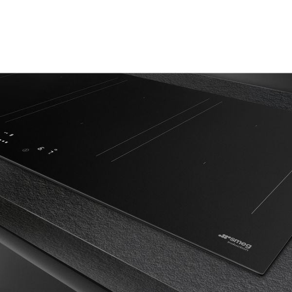 Smeg SIM3964N 90cm Induction Auto-Vent 2.0 Hob in Matt Black