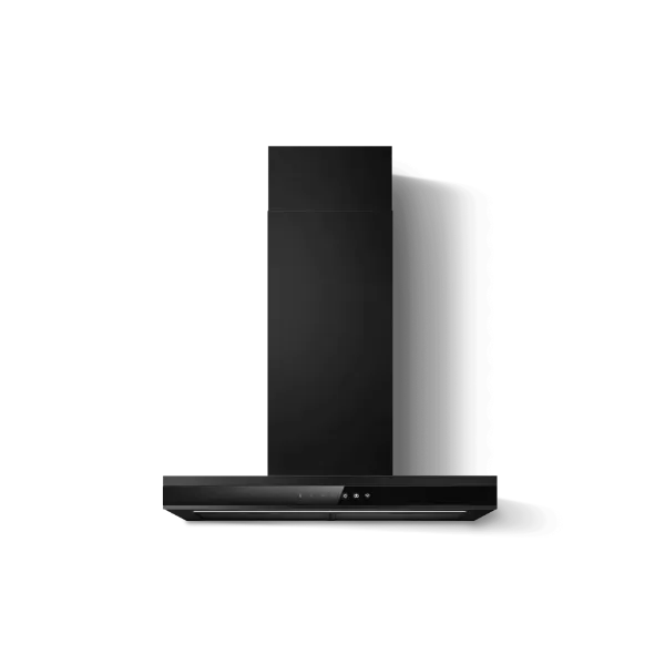 Elica ADELE-AT-BLK-60 60cm Wide Wall Mounted Hood in Black 