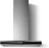 Elica ADELE-AT-BSS-90 90cm Wide Wall Mounted Cooker Hood in Stainless Steel/Black Glass