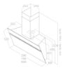 Elica ASC-AT-WH-60 Ascent @ 60cm Wall Mounted Hood in White 