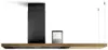 Elica BIO-ISLAND-BLK 120cm Island Cooking Hood in Black/Oak Wood