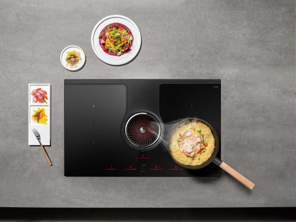Elica NT-HP-EVO NikolaTesla One HP 80cm Venting Hob in Black