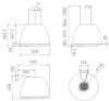 Elica DIVA-HM 50cm Suspended Island Hood in Heavy Metal Polished Stainless Steel