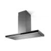 Elica ELEM-IS-BLSS120 Element Island 120cm Island Cooker Hood in Black and Stainless Steel