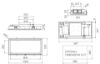 Elica ILLUS-PLS-RM-BK 100cm Ceiling Integrated Cooker Hood in Black 